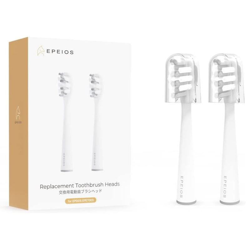 「送料込み」EPEIOS エペイオス 替えブラシヘッド 2本 レギュラーサイズ ホワイト A2004AWUN1