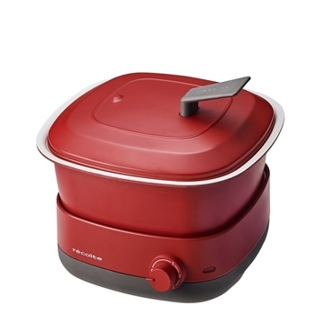 レコルト ポットデュオ キャレ レッド RPD-4(R)