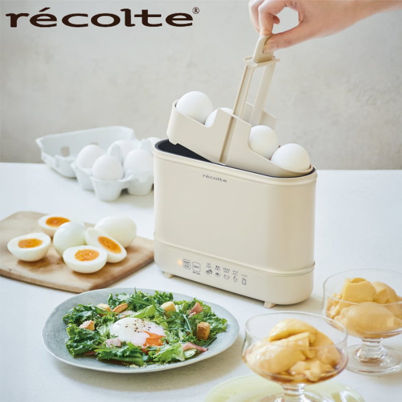 レコルト エッグ&ボイルクッカー クリームホワイト REB-1(W)