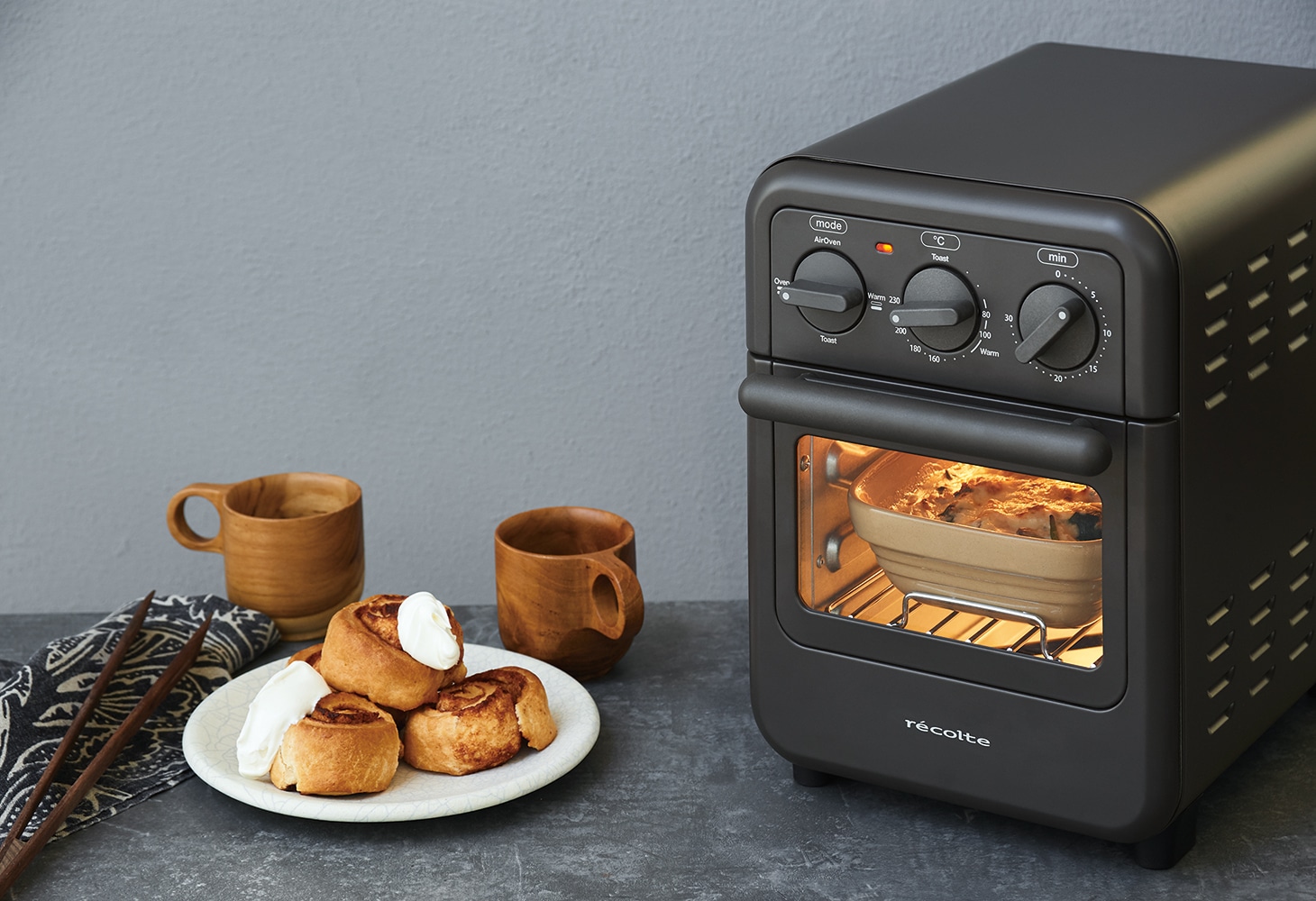 レコルト エアーオーブントースター グレー RFT-1(GY)