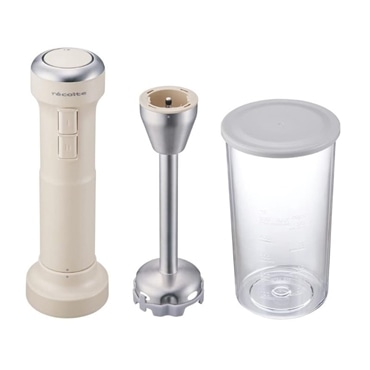 レコルト コードレスハンディーブレンダー クリームホワイト