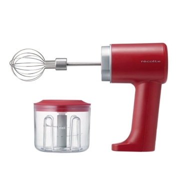 レコルト コードレス ホイップ&チョッパー レッド  RCW-1(R)
