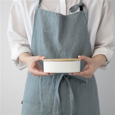 NONOJI ののじ ステンレス ランチボックス (オーバル) ホワイト NLD0600-WB