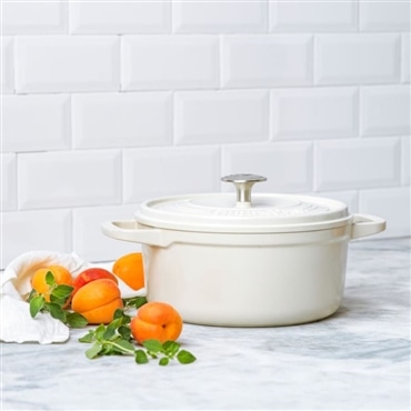 グリーンパン フェザーウェイト ココットラウンド 22cm ポットホルダー 2個付 クリームホワイト CC007050-004