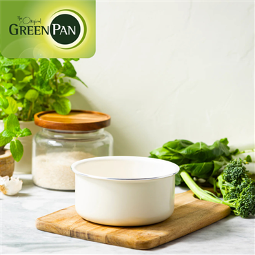 ■単品販売 GreenPan グリーンパン クリックシェフ ソースパン 16cm クリームホワイト CC008851-104