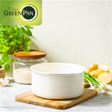 ■単品販売 GreenPan グリーンパン クリックシェフ ソースパン 20cm クリームホワイト CC008852-104