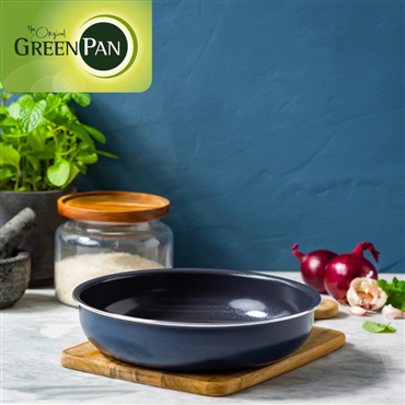 ■単品販売 GreenPan グリーンパン クリックシェフ フライパン 26cm オックスフォードブルー CC008861-104