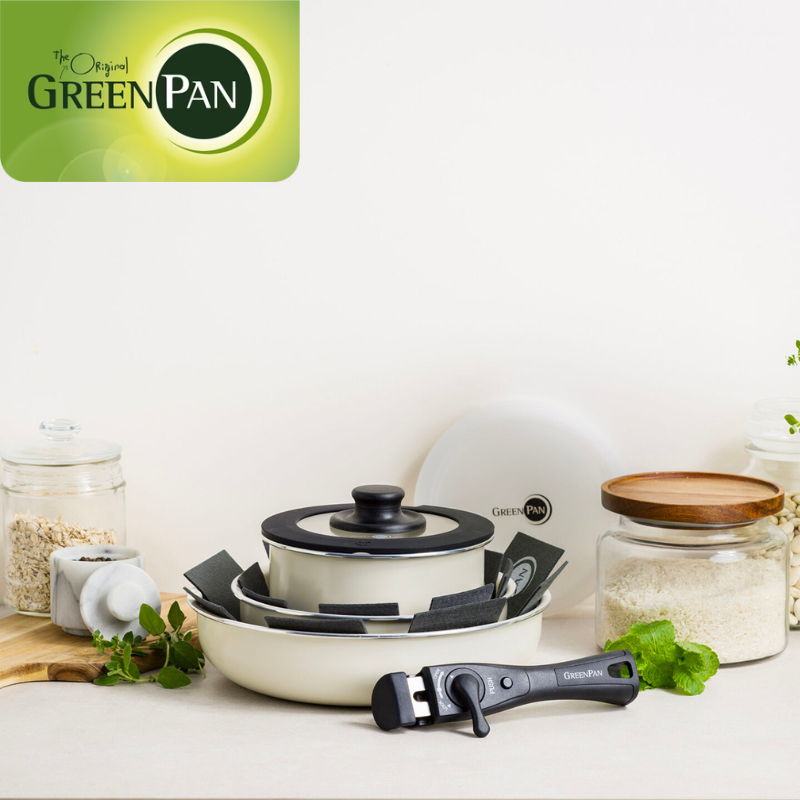 GreenPan グリーンパン クリックシェフ セット8 クリームホワイト CC009791-104