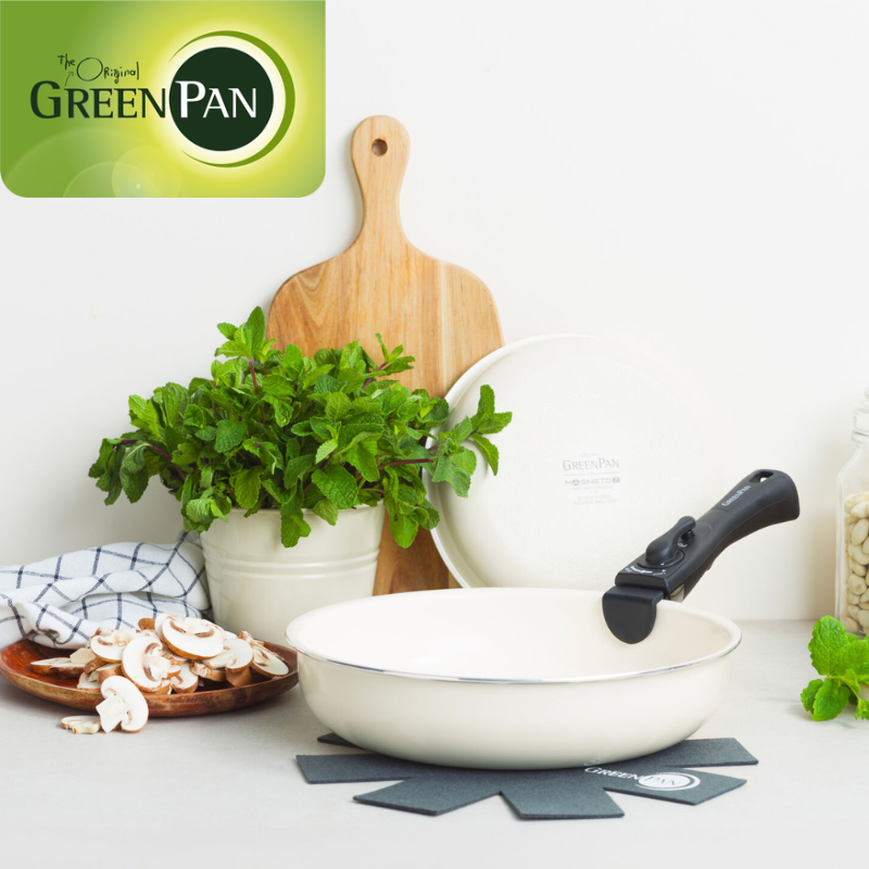 GreenPan グリーンパン クリックシェフ セット4 クリームホワイト CC009787-104
