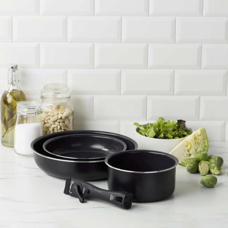 グリーンシェフ 取っ手が取れる イージースタック 4点セット ガス火専用 CC010622-104