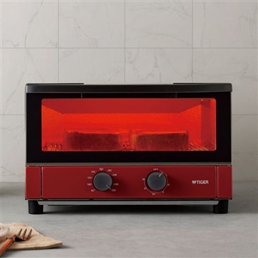 TIGER タイガー オーブントースター レッド KAM-S132R