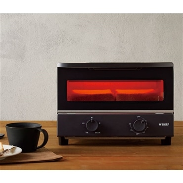 TIGER タイガー オーブントースター マットブラック KAK-G102KM