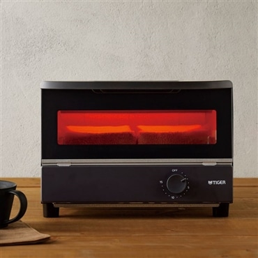 TIGER タイガー オーブントースター マットブラック KAK-H102KM