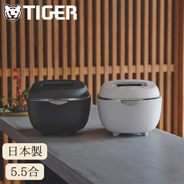 Tiger タイガー ご泡火炊き 土鍋圧力IHジャー炊飯器 5.5合 墨黒(すみくろ) JRT-A100KS