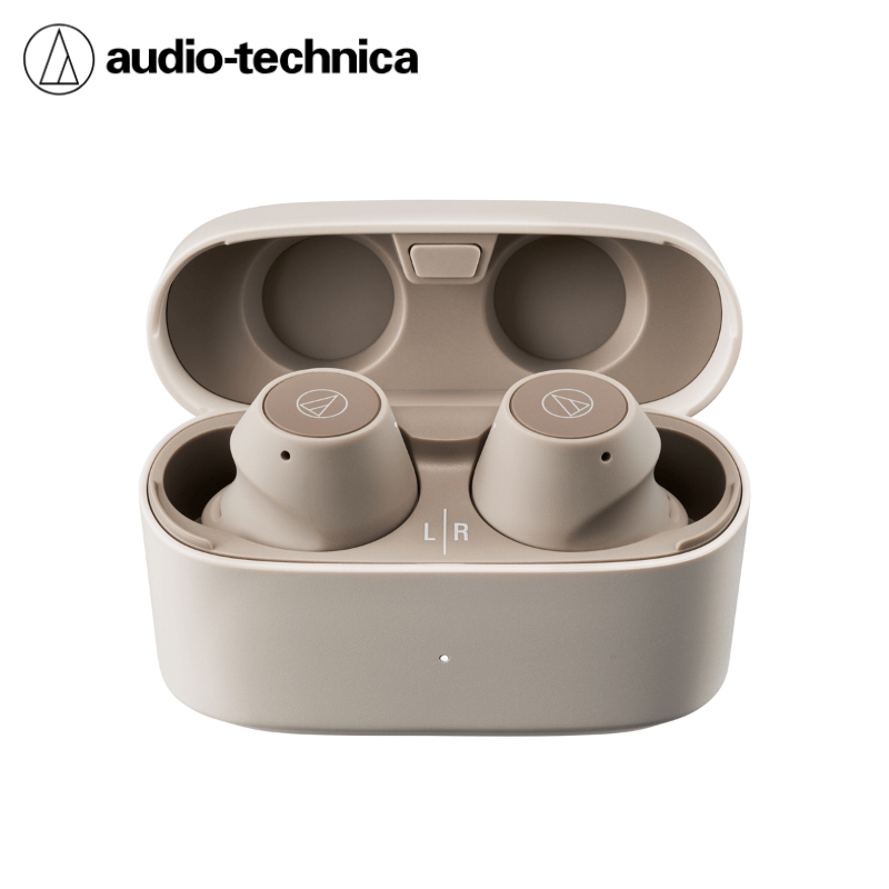 audio-technica オーディオテクニカ 完全ワイヤレスイヤホン ライトベージュ ATH-CKS30TW+