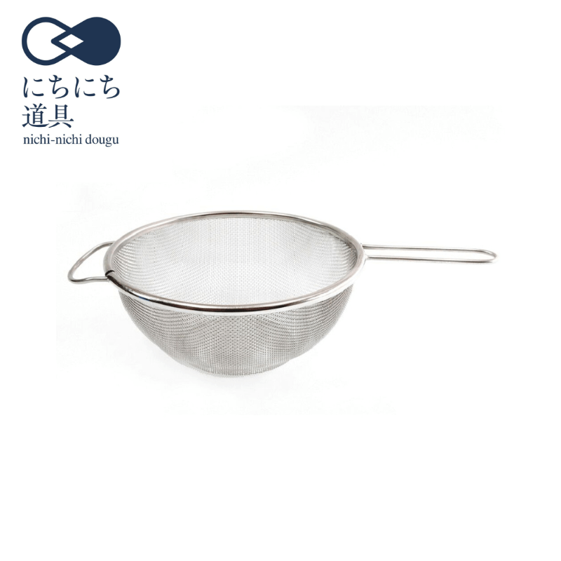 にちにち道具 ざる・ボウル ステンレス手付きざる 19.5cm