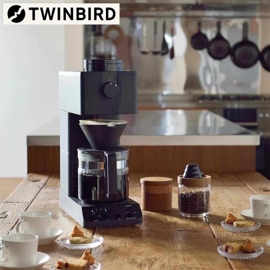 TWINBIRD ツインバード 全自動コーヒーメーカー 6杯用 ブラック CM-D465B