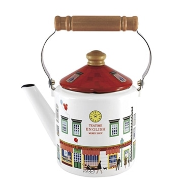 富士ホーロー メリー ケトル 2.0L ショップ柄 MM-2.0K･S