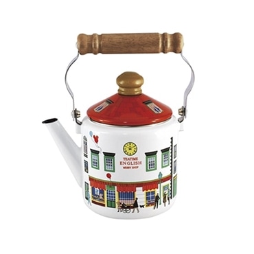 富士ホーロー メリー ケトル 1.2L ショップ柄 MM-1.2K･S