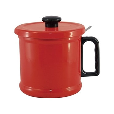 富士ホーロー オイルポット 1.5L レッド OP-15C･R