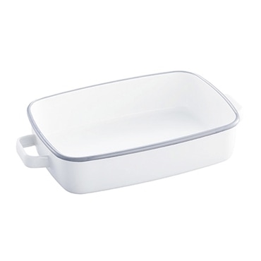 365methods サンロクゴ・メソッド ホーローオーブンディッシュ 浅型M ホワイトxライトグレー YY-HM.W