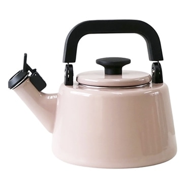 富士ホーロー コットン 笛吹きケトル 2.1L アッシュピンク CTN-2.1WK.AP