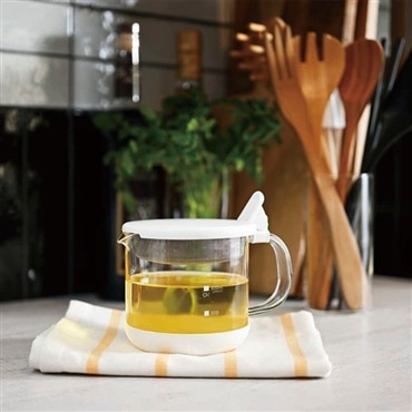 HARIO ハリオ 「ガラスのある生活」 ガラスのコンパクトオイルポット GOP-300-W