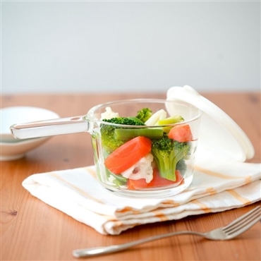 HARIO ハリオ 「ガラスのある生活」 ガラスの小鍋 GKN-300-W