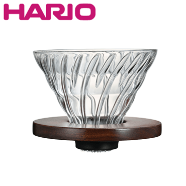 HARIO ハリオ V60耐熱ガラス透過ドリッパー ウォールナット VDG-02-WN