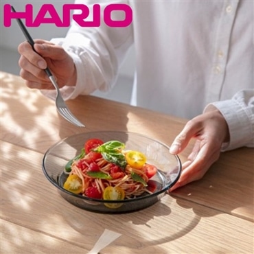 HARIO ハリオ COLORS リム付きプレート グレー HCRP-200-GR