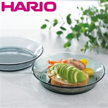 HARIO ハリオ COLORS リム付きプレート グリーン HCRP-200-G