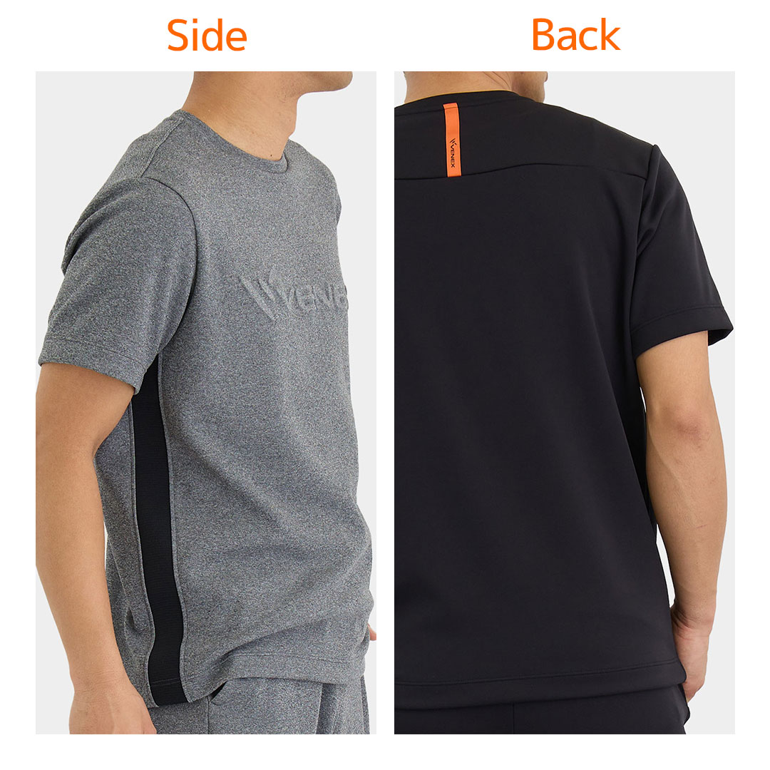 ベネクス リカバリーウェア リカバリームーヴ ≪一般医療機器≫ エンボスロゴTシャツ メンズ ブラック ブラック M