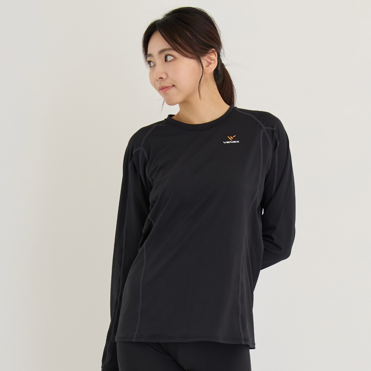 ベネクス リカバリーウェア リチャージ+ ≪一般医療機器≫ ロングスリーブ レディース ブラック M