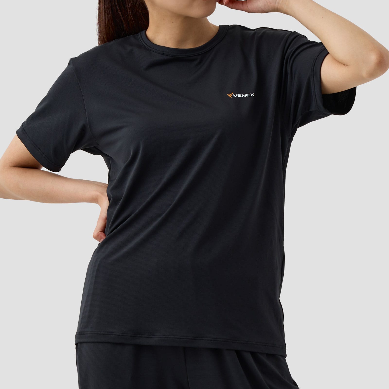 ベネクス リカバリーウェア リフレッシュ Tシャツ レディース ブラック M