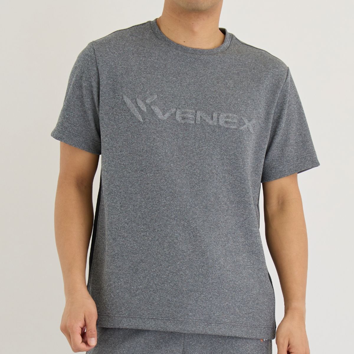 ベネクス リカバリーウェア リカバリームーヴ ≪一般医療機器≫ エンボスロゴTシャツ メンズ 杢グレー 杢グレー M