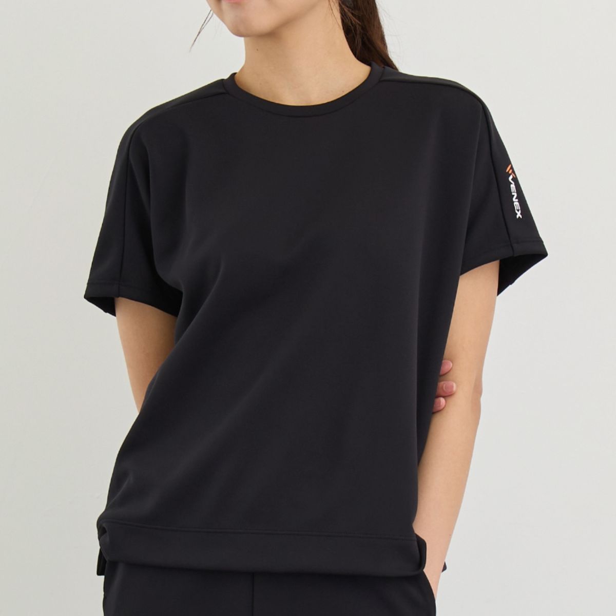 ベネクス リカバリーウェア リカバリームーヴ ≪一般医療機器≫ ショートスリーブ レディース ブラック ブラック M