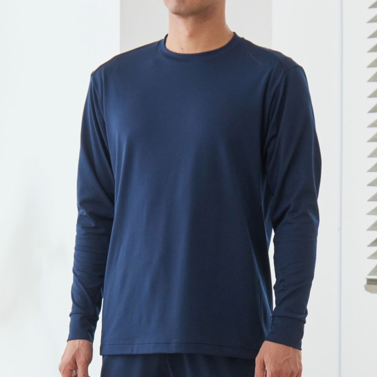 ベネクス リカバリーウェア スタンダードドライ＋ ≪一般医療機器≫ ロングスリーブクルーネック メンズ ネイビー