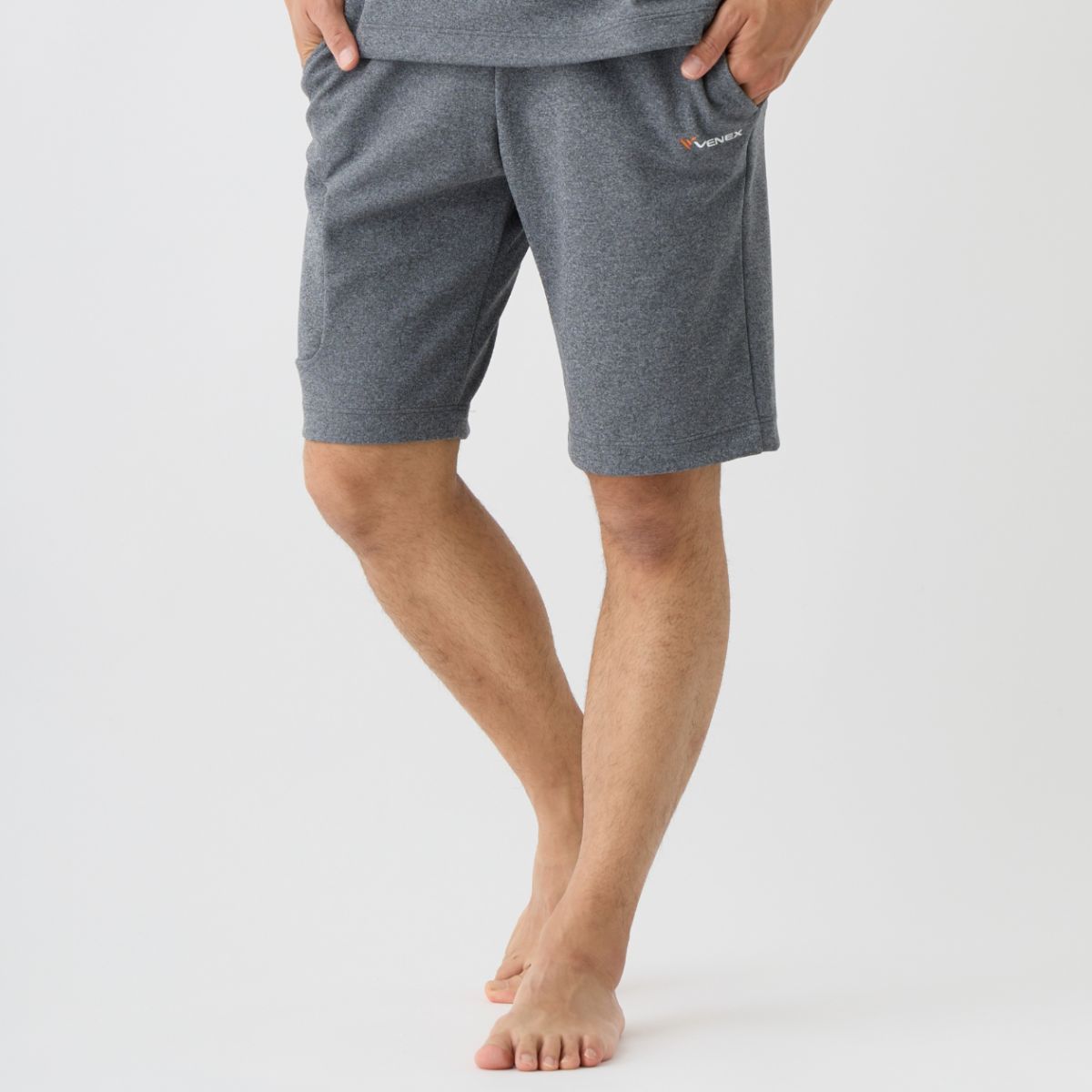 ベネクス リカバリーウェア リカバリームーヴ ≪一般医療機器≫ ハーフパンツ メンズ 杢グレー