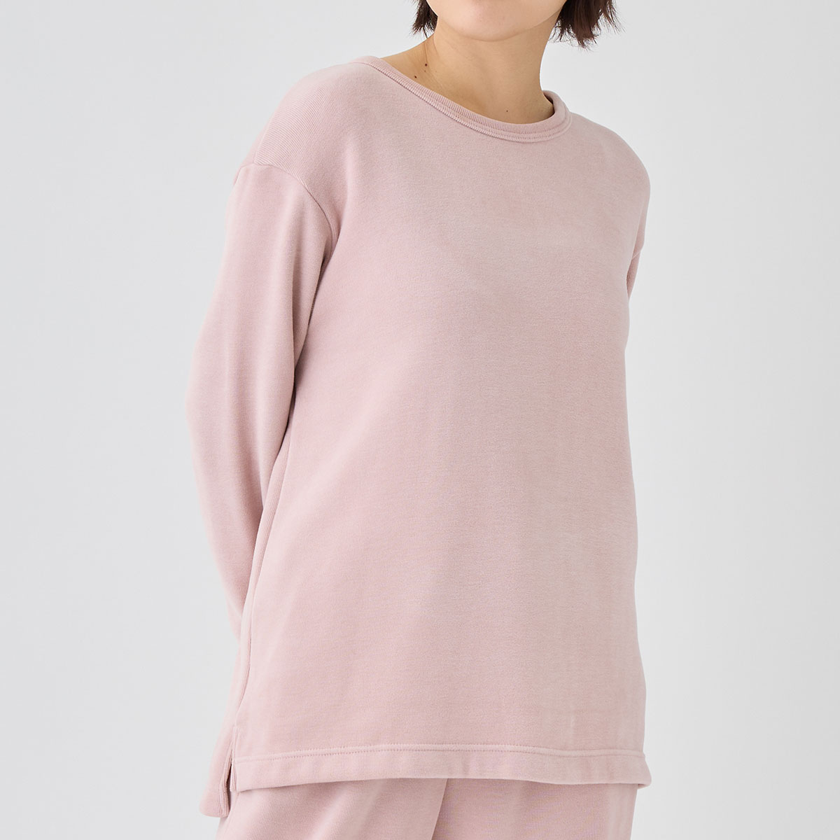 ベネクス リカバリーウェア コンフォートヒート クルーネック レディース ピンク