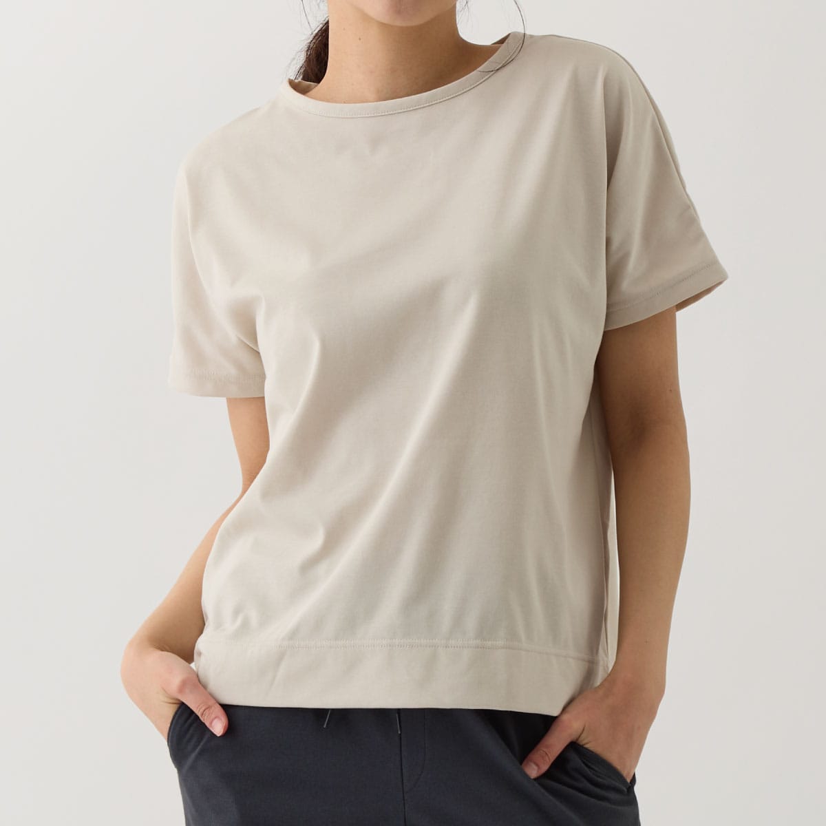 ベネクス リカバリーウェア リカバリーデイズ  ≪一般医療機器≫  ショートスリーブTシャツ レディース ベージュ