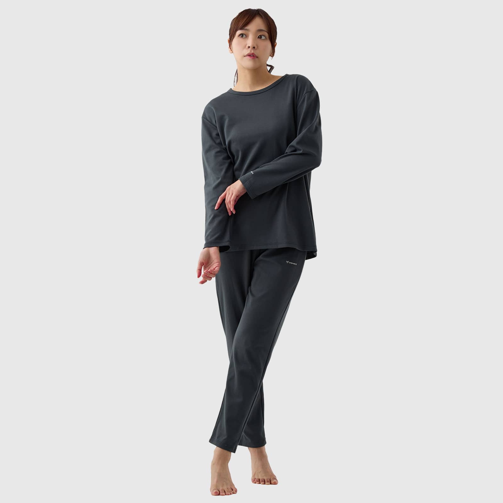 ベネクス リカバリーウェア コンフォートポンチ セットアップ レディース ダークグレー