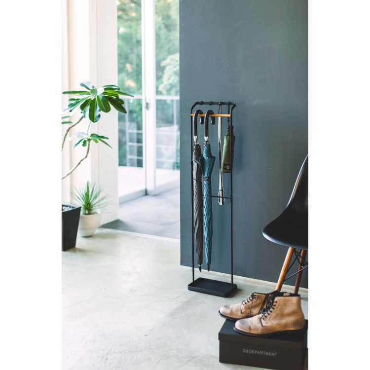 引っ掛けアンブレラスタンド　タワー　ブラック