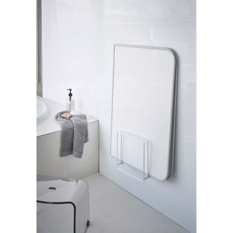 乾きやすいマグネット風呂蓋スタンド　タワー　ホワイト