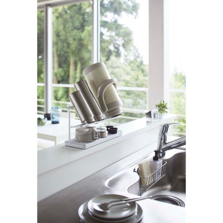 ワイドジャグボトルスタンド　タワー　ホワイト