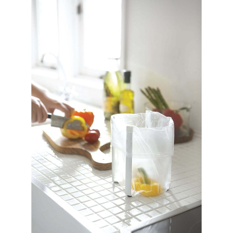 ポリ袋エコホルダー　タワー　ホワイト