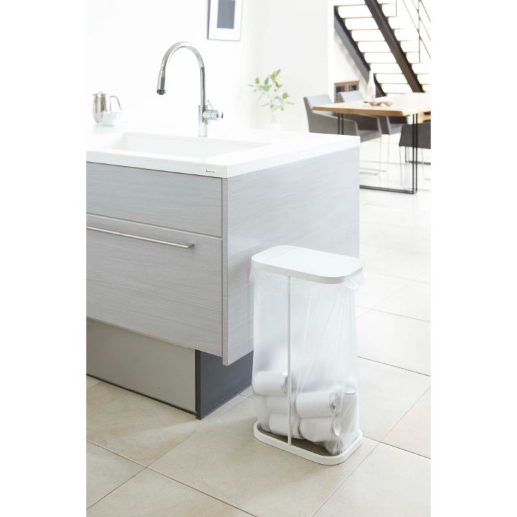 分別ゴミ袋ホルダー　ルーチェ　ホワイト