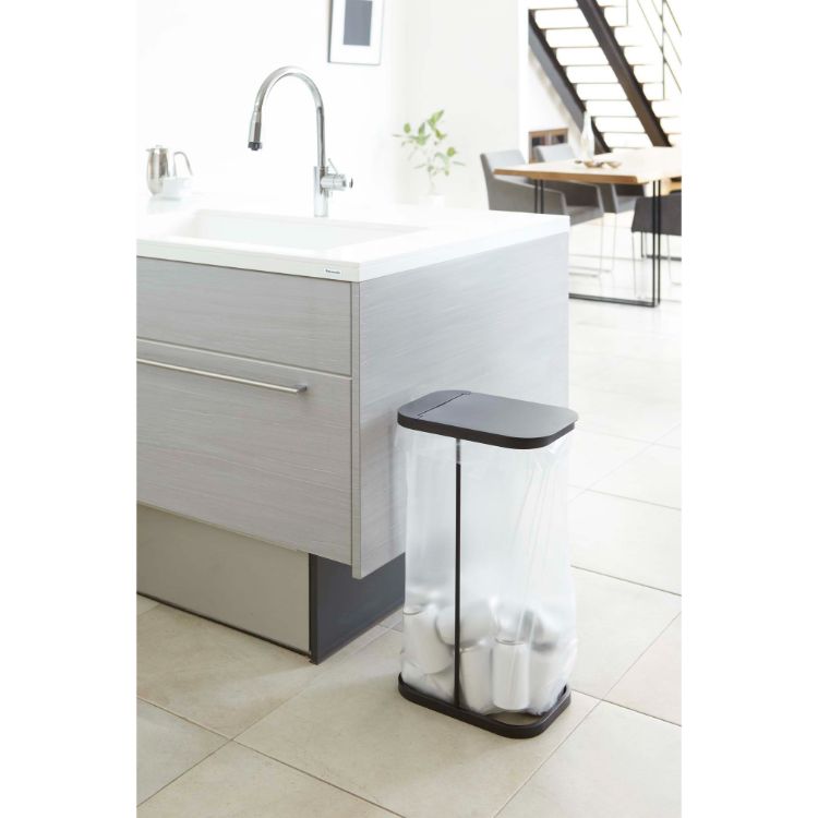 分別ゴミ袋ホルダー　ルーチェ　ブラック