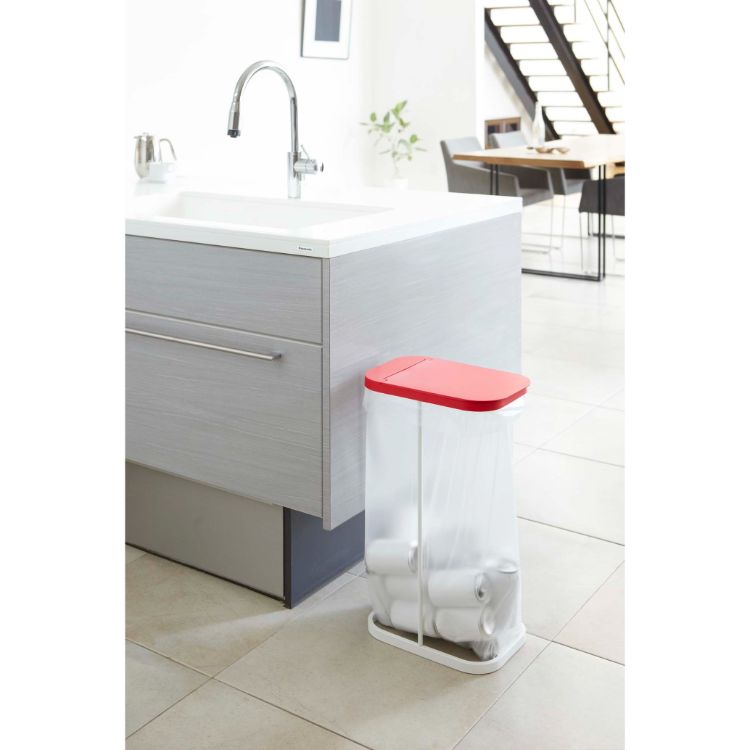 分別ゴミ袋ホルダー　ルーチェ　レッド