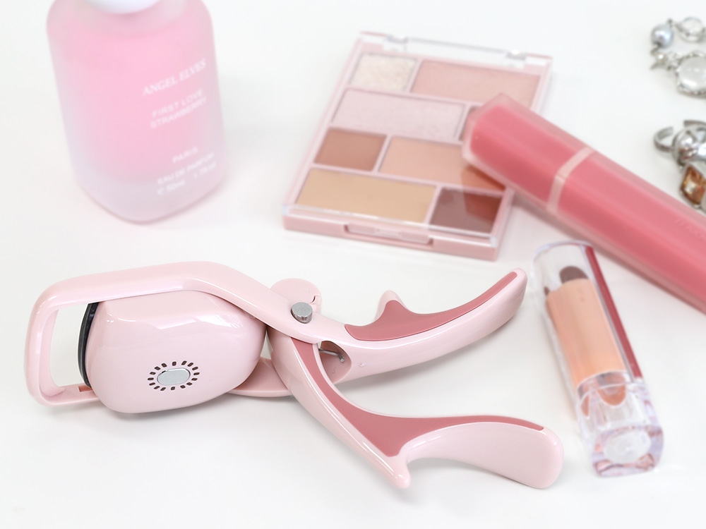 ホットビューラー まつ毛 カーラー 挟むタイプ ネイビー 充電式 温度調整 3段階 ネイビー