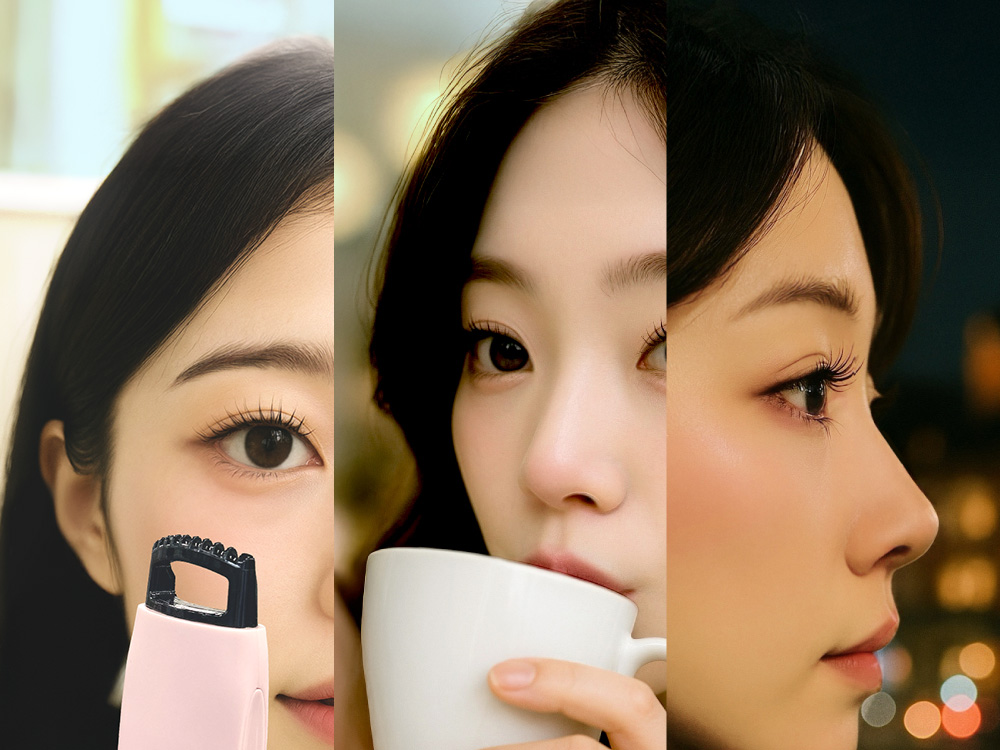 ホットビューラー まつ毛 カーラー コームタイプ ピンク 充電式 温度調整 3段階 ピンク